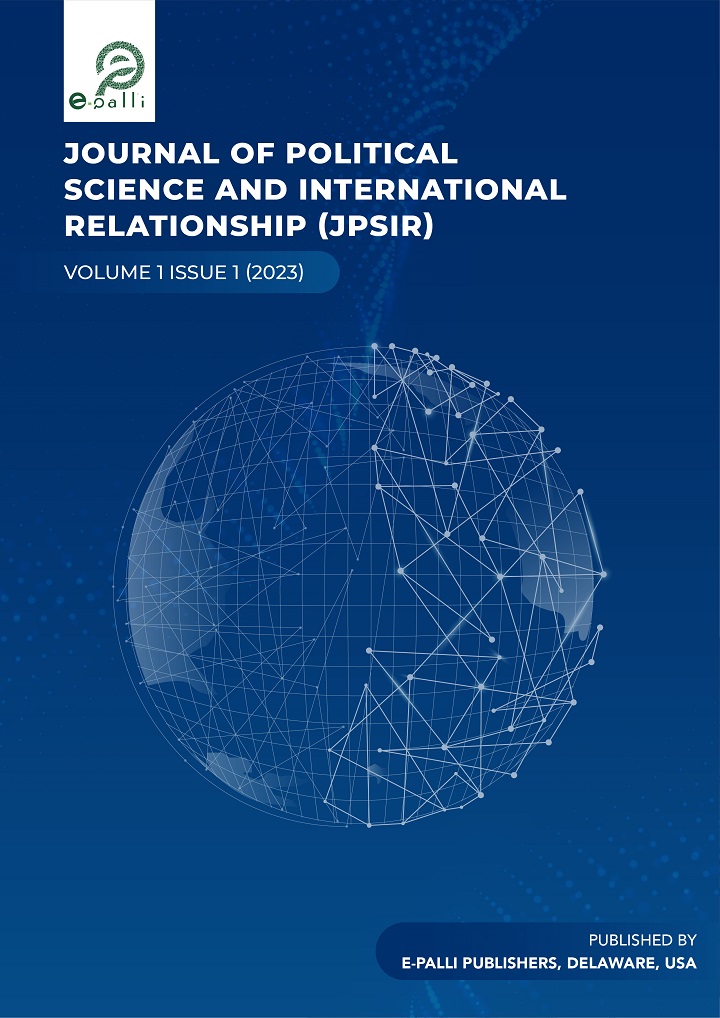					View Vol. 1 No. 1 (2023): Journal of Political Science and International Relationship
				