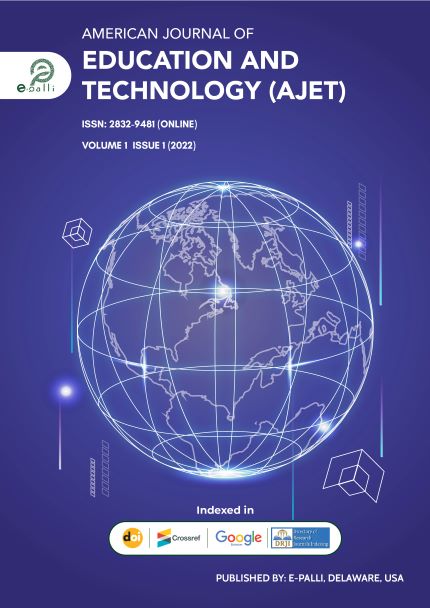 					View Vol. 1 No. 1 (2022): American Journal of Education and Technology
				